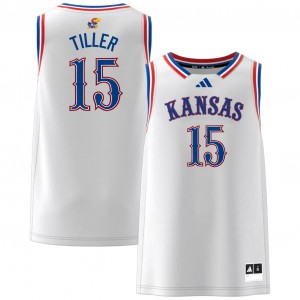 Bryson Tiller University of Kansas Men's #15 College Basketball Game Jerseys - White