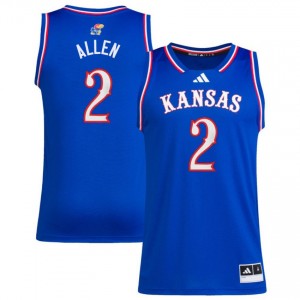 Corbin Allen Jayhawks #2 College Basketball 2025 Men Jerseys - Royal
