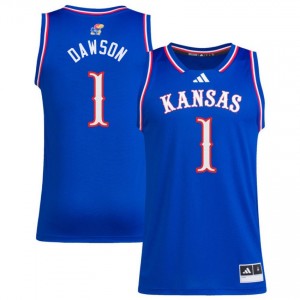 Jayden Dawson Jayhawks Men's #1 College Basketball Alumni Jersey - Royal