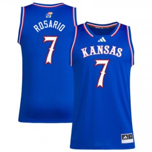 Kohl Rosario Jayhawks #7 2025-26 Mens College Basketball Jersey - Royal