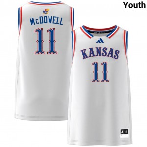 Jamari McDowell Kansas Jayhawks Limited College Basketball #11 Youth Jersey - White