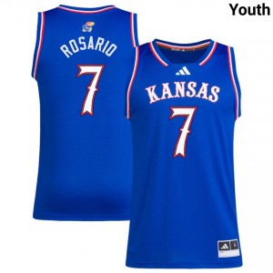 Kohl Rosario Kansas College Basketball Limited #7 Youth Jersey - Royal