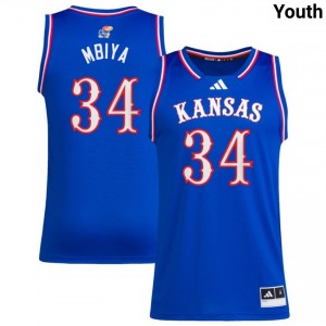 Paul Mbiya Kansas Jayhawks Alumni Youth #34 College Basketball Jerseys - Royal