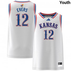 Wilder Evers KU #12 Alumni College Basketball Youth Jersey - White